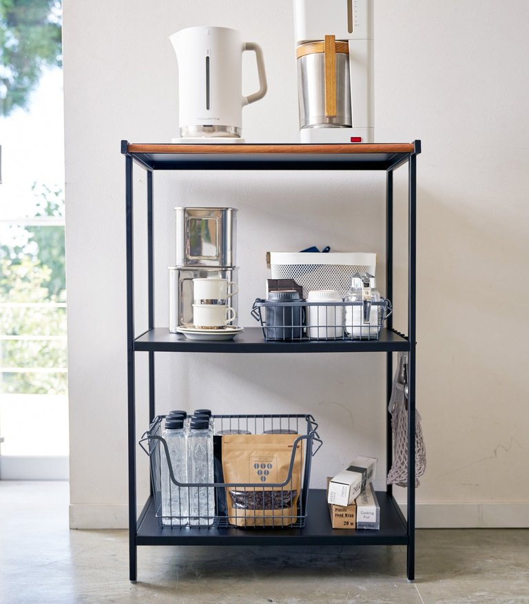 Storage Rack - Three Sizes - Steel - Black