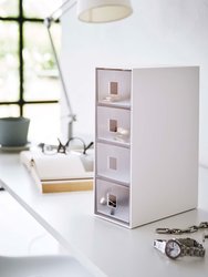 Storage Tower With Drawers - White