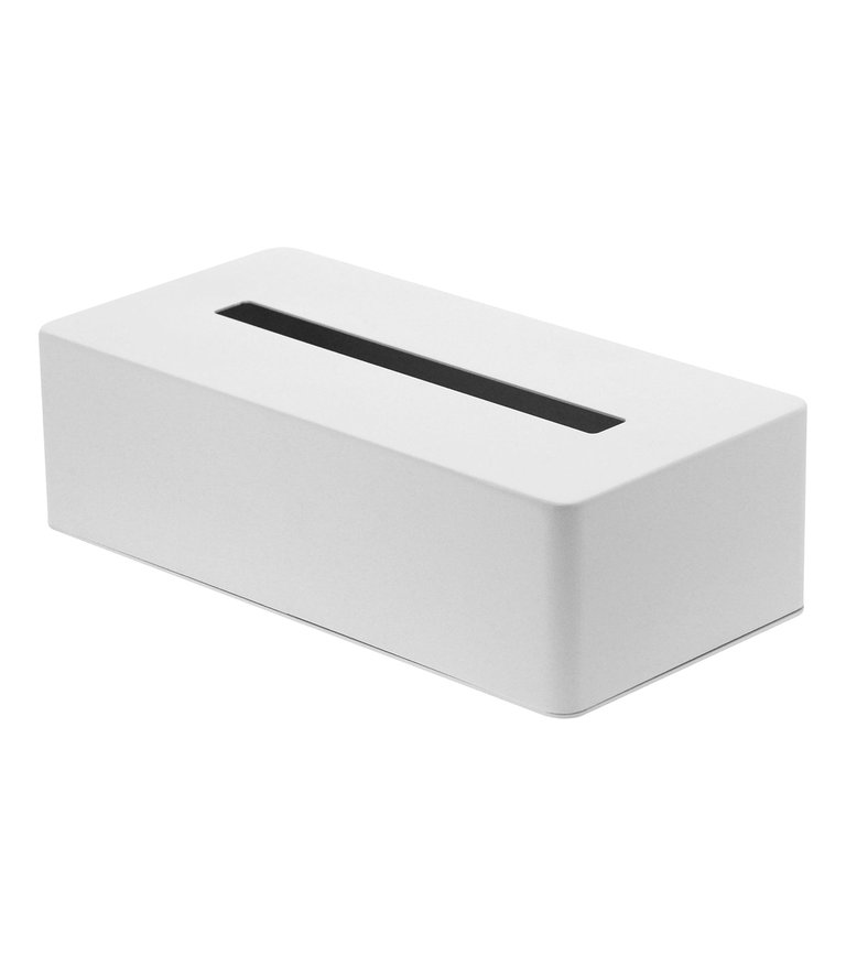 Tissue Case - Steel - White