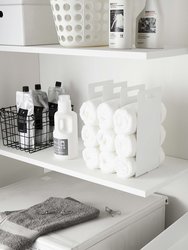 Towel Storage Organizer - Steel - White