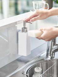 Traceless Adhesive Soap Dispenser - White