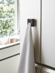 Traceless Adhesive Towel Holder - Black