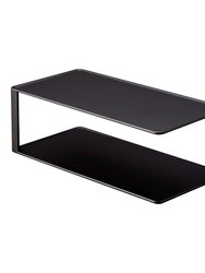 Two-Tier Cabinet Organizer - Steel - Black