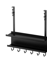 Under-Desk Cable & Router Storage Rack - Steel - Black