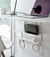 Under-Desk Cable & Router Storage Rack - Steel - White