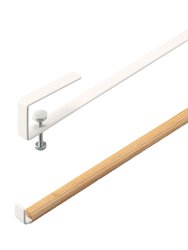 Undershelf Paper Towel Holder - Steel And Wood