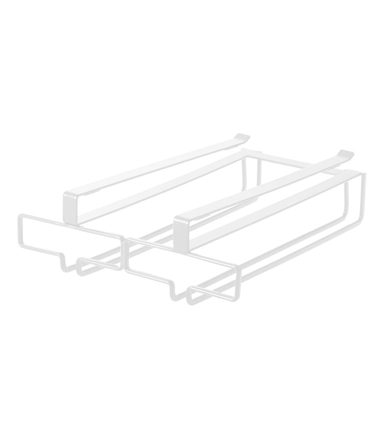 Undershelf Stemware Holder - Steel - White