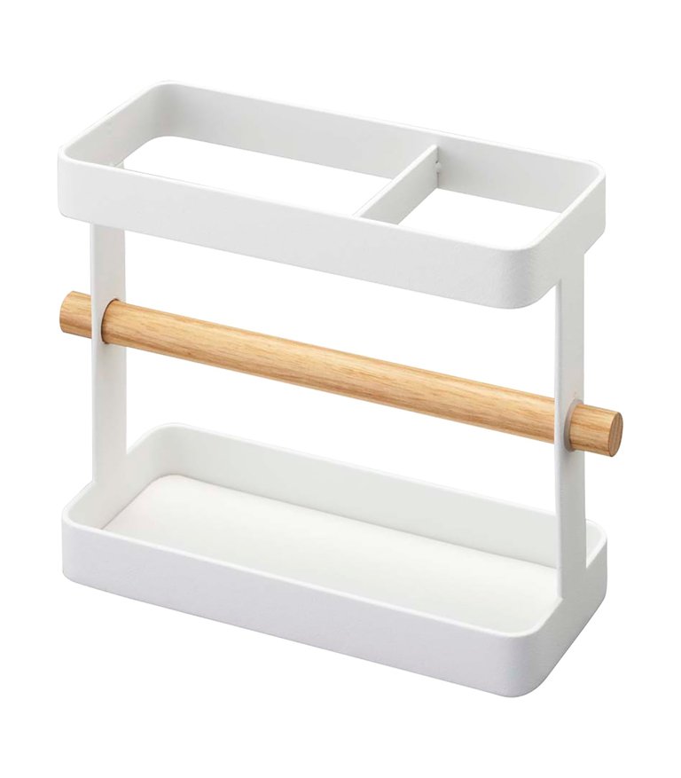 Utensil Holder - Steel And Wood