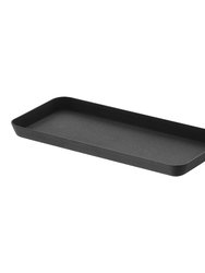 Vanity Tray - Flat - Two Sizes - Steel - Black