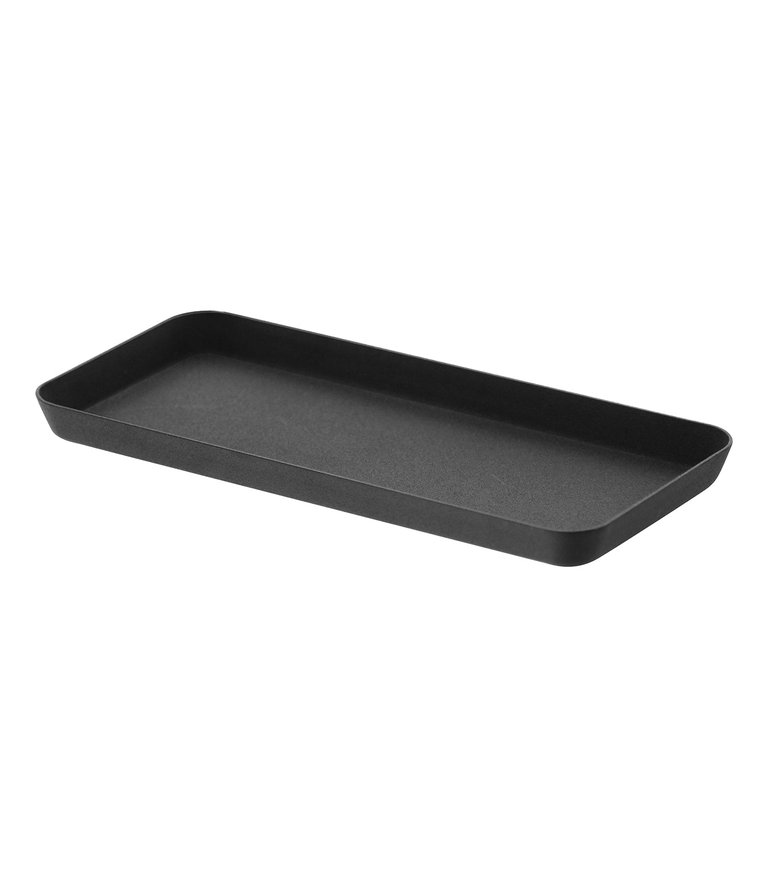 Vanity Tray - Flat - Two Sizes - Steel - Black