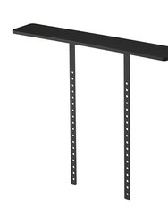VESA-Compliant TV Shelf, 24" H - Steel - Black
