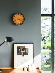 Wall Clock - Steel And Wood