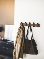 Wall-Mounted Coat Rack - Steel And Wood