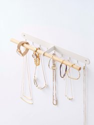 Wall-Mounted Hooks - Steel And Wood