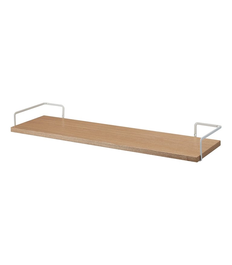 Wall-Mounted Shelf, 3" H - Wood - White