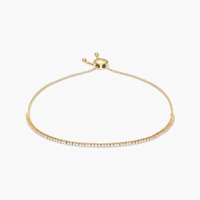 Micro Tennis Diamond Bracelet - 18K Gold