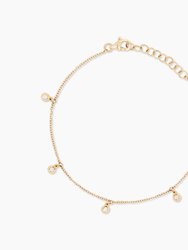 Dangling Diamonds Bracelet - 18K Gold