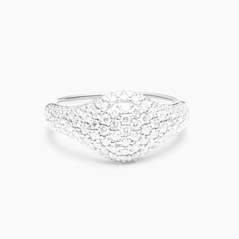 Dome Diamond Ring - White