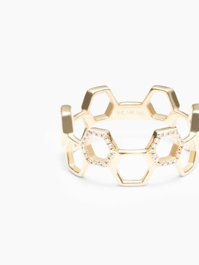 Yasmine New York Hexagon Diamond Ring product