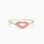 Lips Pink Sapphire Ring - Yellow Gold