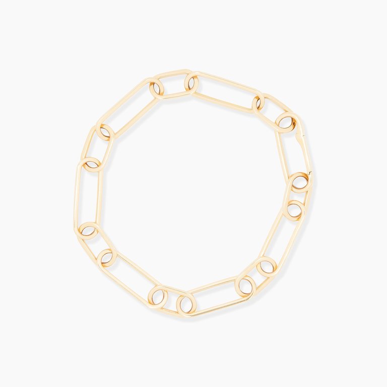 Multi Link Gold Bracelet - 14K Yellow Gold