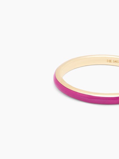 Yasmine New York Pink Enamel Diamond Ring product