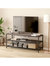 3-Tier Entertainment Center Industrial TV Stand With Open Storage Shelves