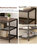 3-Tier Entertainment Center Industrial TV Stand With Open Storage Shelves
