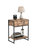 Industrial 2-Tier Nightstand With Drawer And Side Table For Small Spaces, Living Rooms, And Bedrooms. - Brown