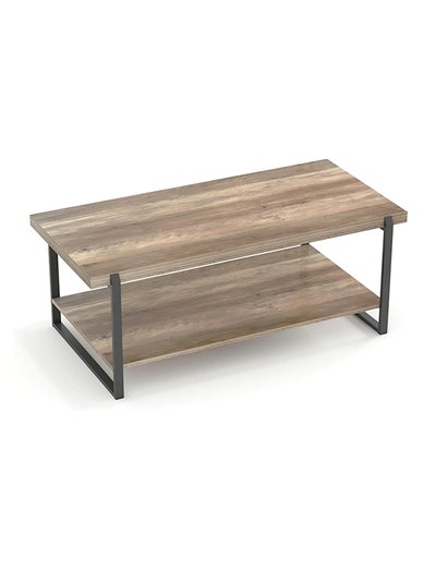 Year Color Modern Rectangle Farmhouse Coffee Table - Brown product
