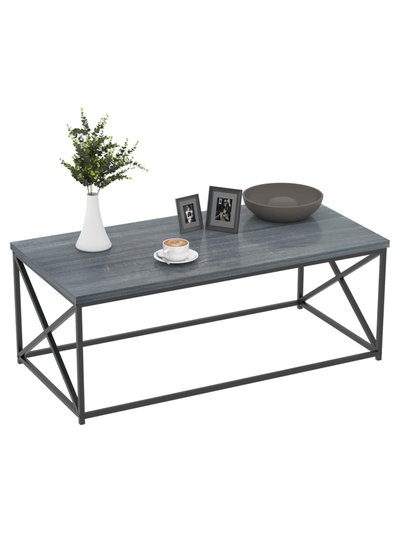 Year Color Modern Rectangle Farmhouse Coffee Table - Grey product