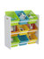 White Toy Cubes Storage Organizer With 9 Colorful Storage Bins