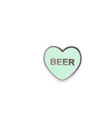 Beer Candy Heart Lapel Pin