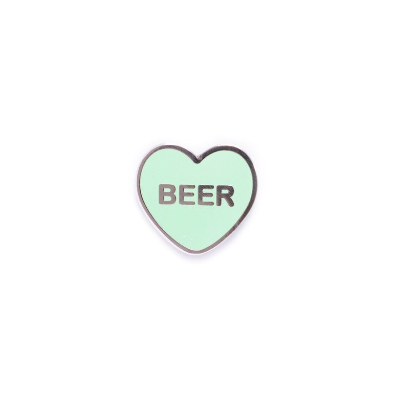 Beer Candy Heart Lapel Pin