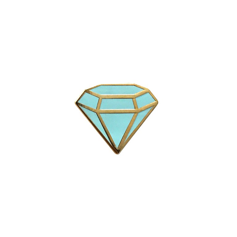 El Diamante Lapel Pin - Azul