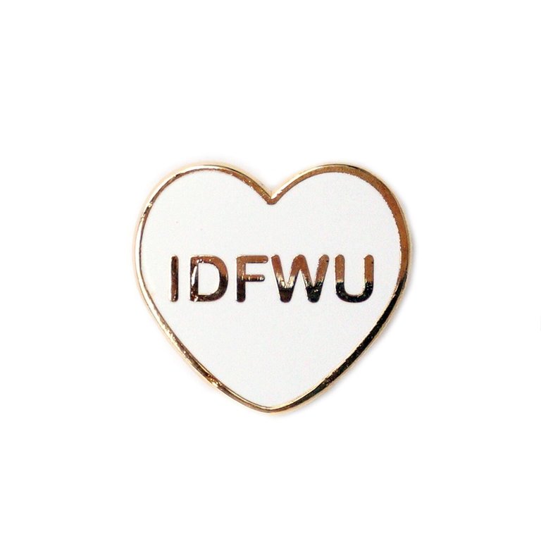 IDFWU Candy Heart Lapel Pin