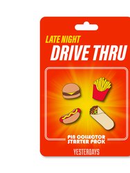 Late Night Drive Thru Starter Pack Lapel Pin