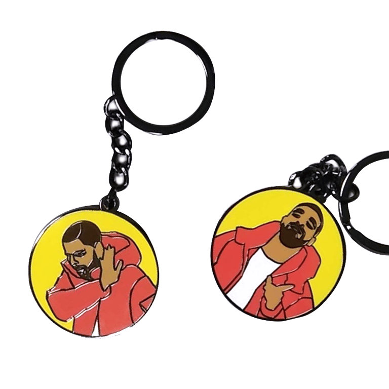 No/Yes Drake Keychain - Red