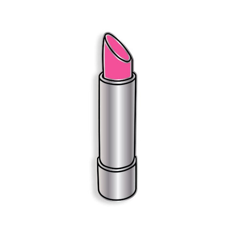 Pink Lipstick Pin - Pink