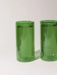 Double-Wall 6oz Glasses - Set of Two - Verde