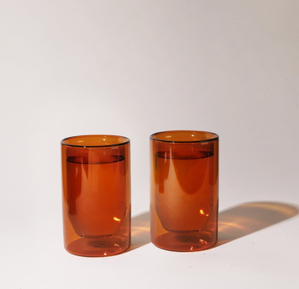 Yield 6oz Double Wall Glasses (Amber - Set of 2)