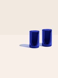 Double-Wall 6oz Glasses - Set of Two - Cobalt