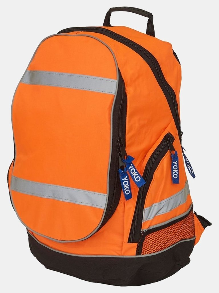 London Hi-Vis Knapsack - Orange/Black - Orange/Black