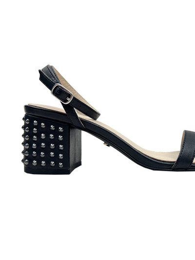 Yosi Samra Diana Block Sandal In Black Leather product
