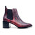 Melissa Chelsea Boot In Red Snake Leather - Red Snake Leather
