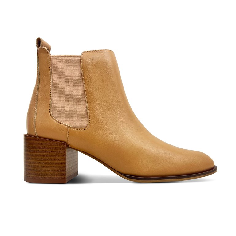 Melissa Chelsea Boot In Tan Leather - Tan Leather