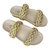 Michelle Braided Sandal In Gold