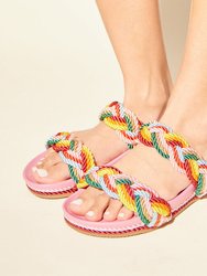 Michelle Braided Sandal In Multicolor