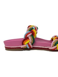 Michelle Braided Sandal In Multicolor - Multicolor