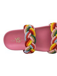 Michelle Braided Sandal In Multicolor
